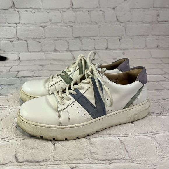 VIONIC SIMASA Womens Comfort Arch Support Sneakers Blue White Leather size 9 - Picture 3 of 9